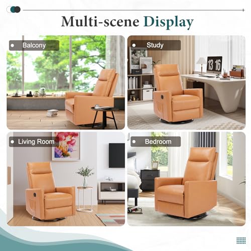 Grey Linen Upholstered Recliner Chair with Adjustable Backrest and Footrest O581