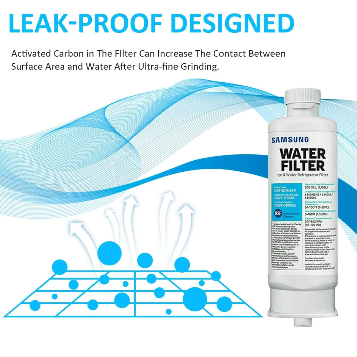 2 Pcs Refrigerator Water Filter X817881