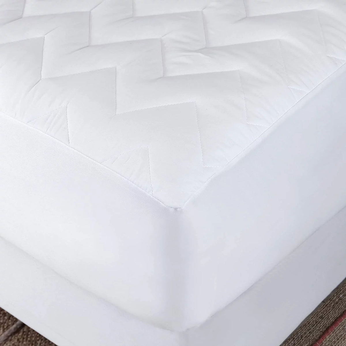 Waterproof Hypoallergenic Queen Size Cotton Mattress Pad Cover R464060