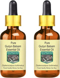 Pure Gurjun Balsam Essential Oil with Glass Dropper Steam Distilled 2 Pack 100ml V735