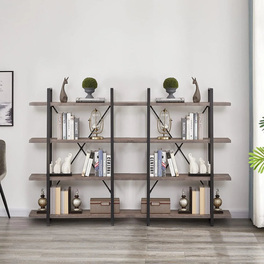 2 Tier Solid Wood Bookcase I4812