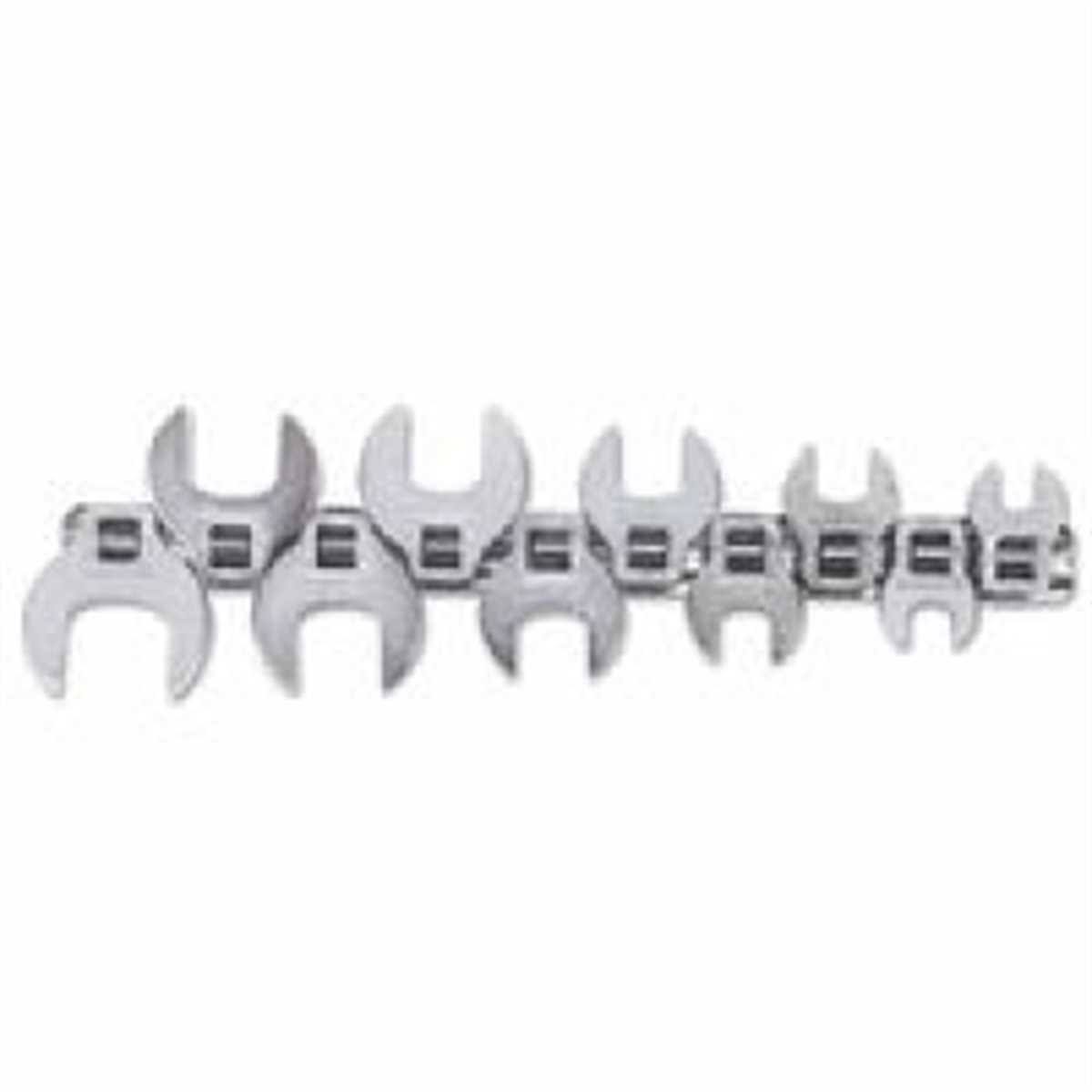 3/8" Drive 10 Piece Metric Crowfoot Wrench Set J78452