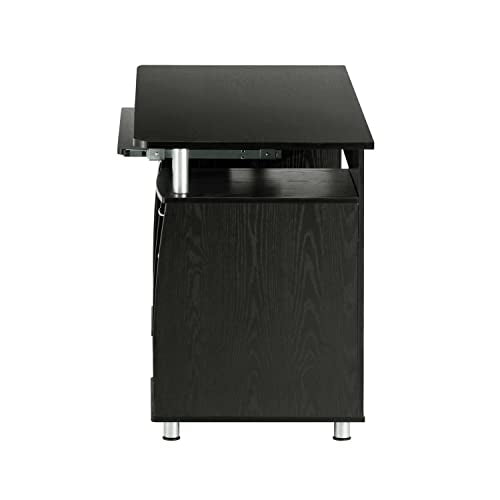 Espresso Writing Desk with Drawers & File Cabinet G656