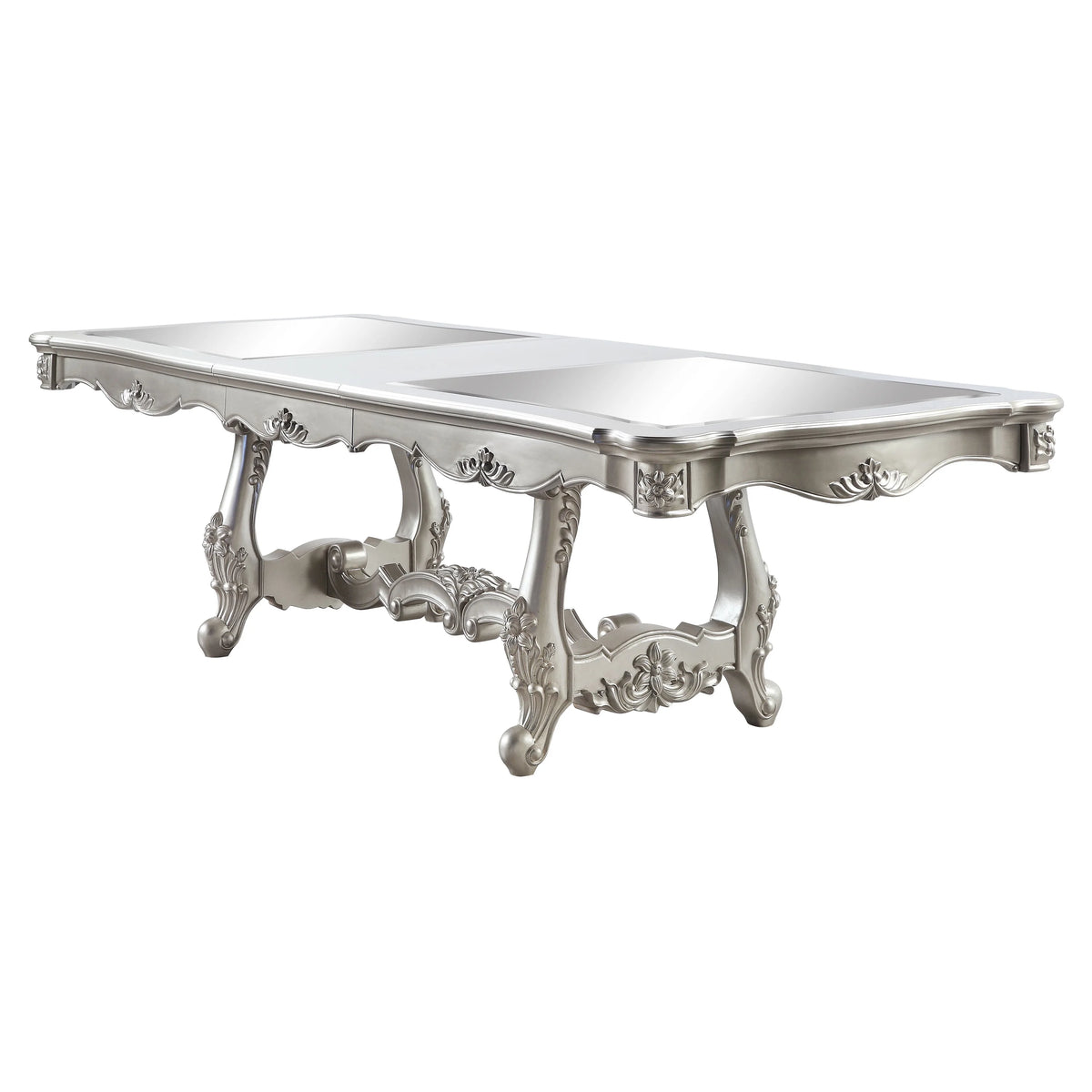 Double Pedestal Base Dining Table S404
