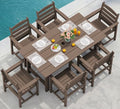 7-Piece Gray Outdoor Dining Table Set Z85334