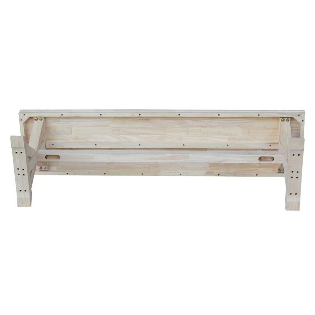 18" Solid Hardwood Bench Off White Q872459
