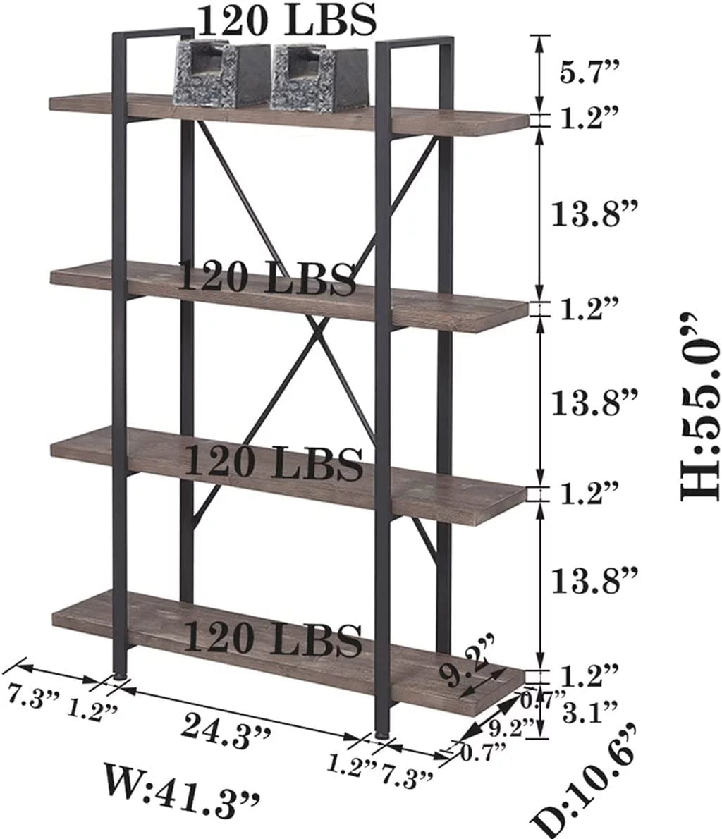 2 Tier Solid Wood Bookcase I4812