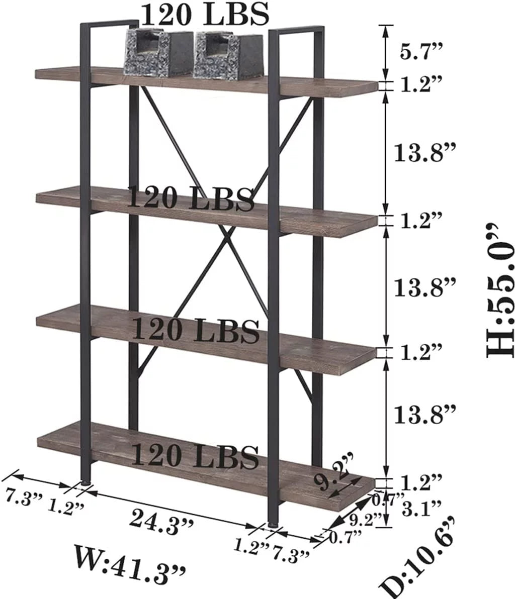 2 Tier Solid Wood Bookcase I4812