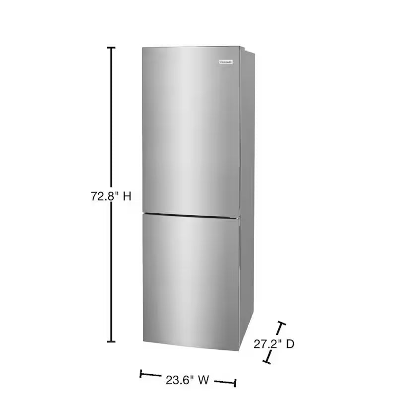 11.5 cu. ft. Bottom Freezer Refrigerator in Brushed Steel P786589