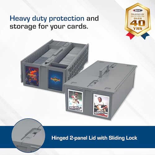 Gray Plastic Collectible Card Bin K97679