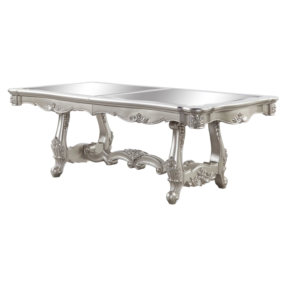 Double Pedestal Base Dining Table S404