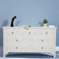 White 7 Drawer Dresser Y5945