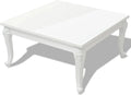 Coffee Table End Table with Plastic Legs High Gloss White V38508
