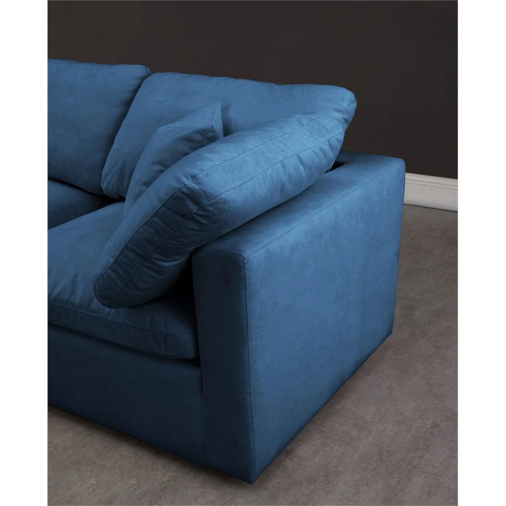 Navy Velvet Modular Sectional G85344