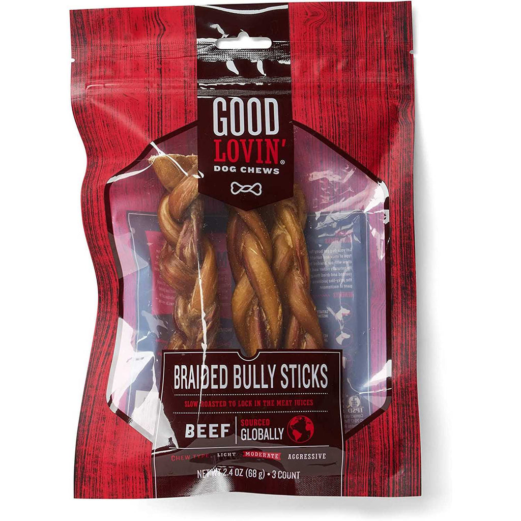 Braided Bully Stick Dog Chew I7144