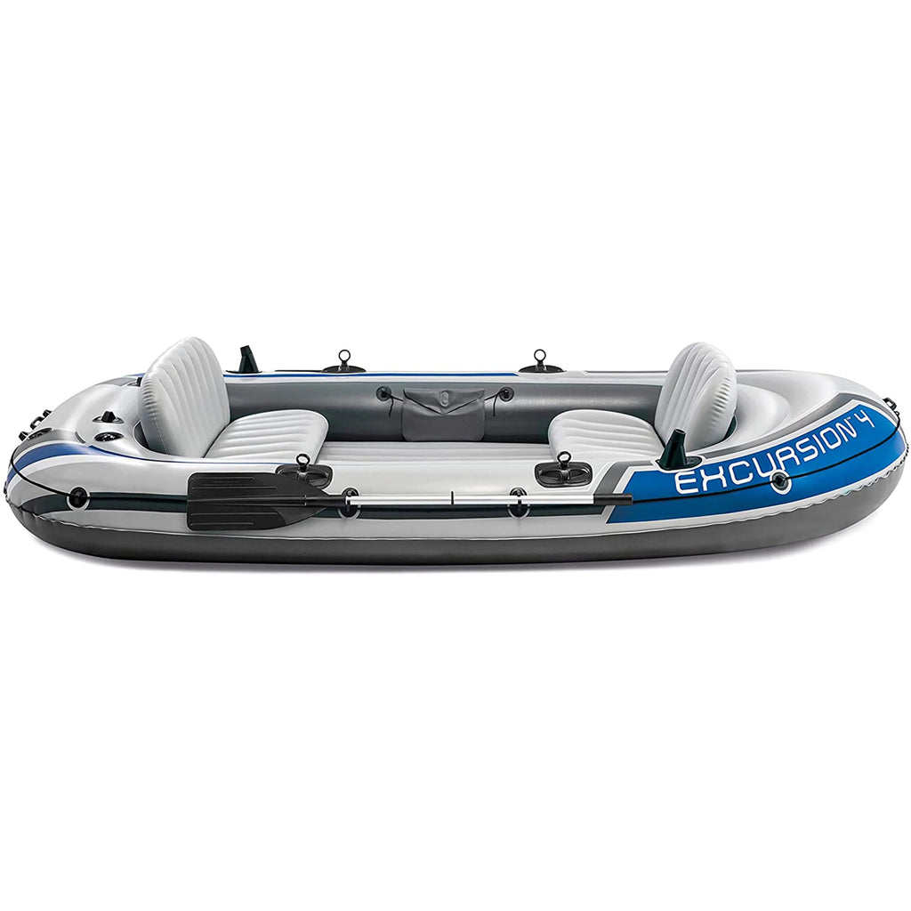 4 Person Inflatable Boat Set with 2 Oars F5884