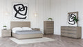 Grey & Silver King Size Bedroom Set 5Pcs O254549
