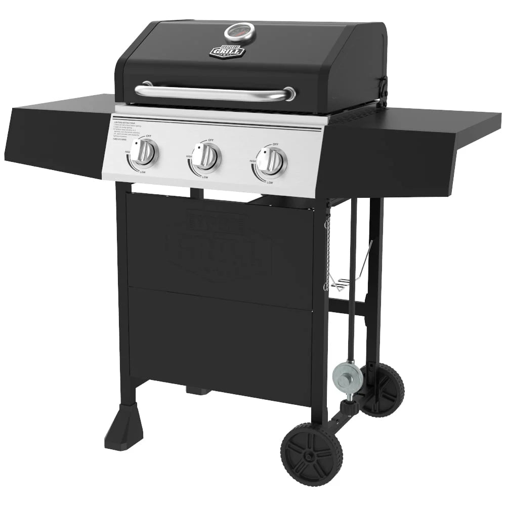 3 Burner Propane Gas Grill in Black J8685