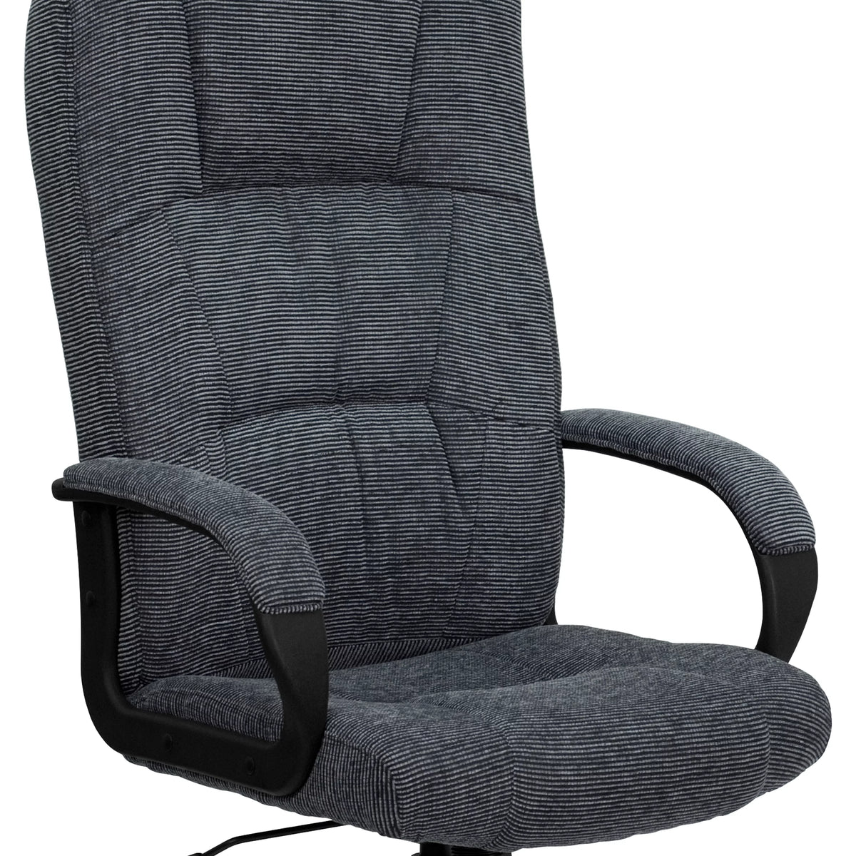 Gray Fabric Executive Swivel Office Chair with Arms V81045