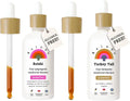 Alcohol Free Mushroom Bundle, Reishi Mushroom Extract + Turkey Tail Mushroom Tincture, Vegan Liquid Mushroom Supplements N79123