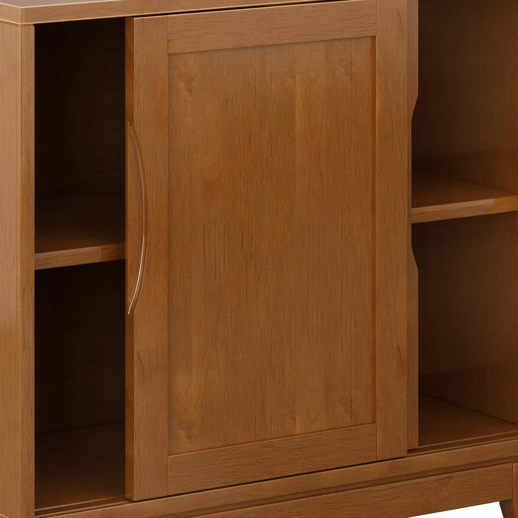 30 inch Wide Low Storage Cabinet in Teak Brown G6825
