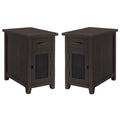 Rustic Chairside Table Set of 2 M7064
