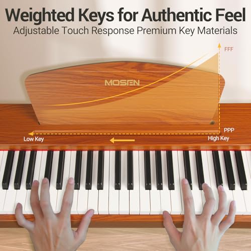 88 Key Weighted Hammer Action Digital Piano with Triple Pedal M727