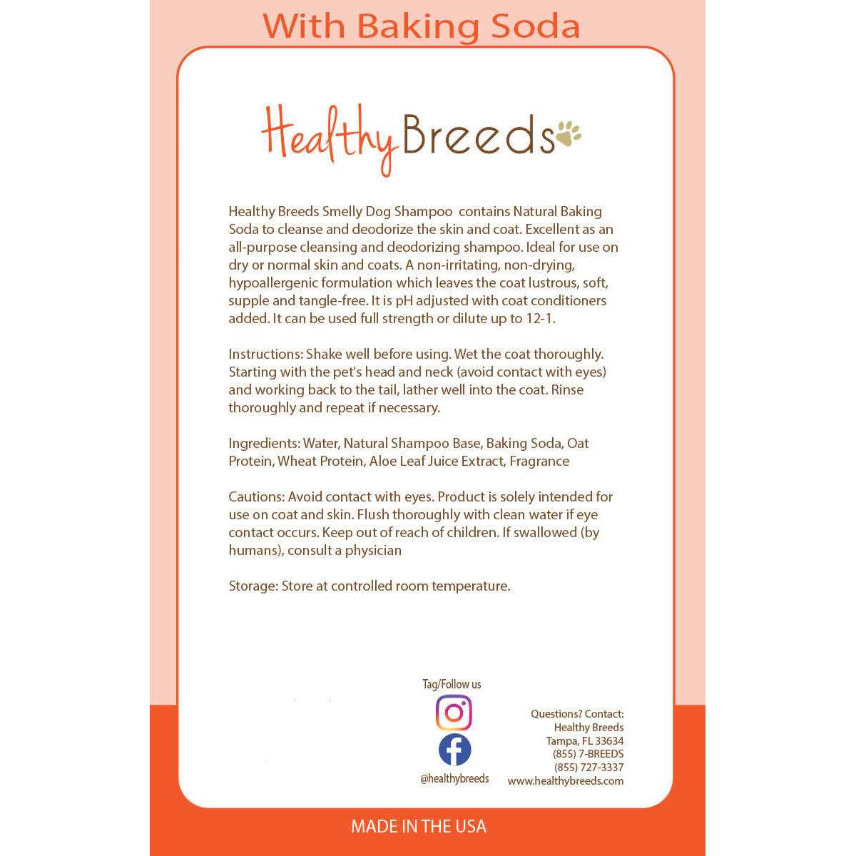Baking Soda Dog Shampoo S964