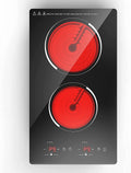 12 Inch Built-in Ceramic Electric Cooktop with 2 Burners N8181