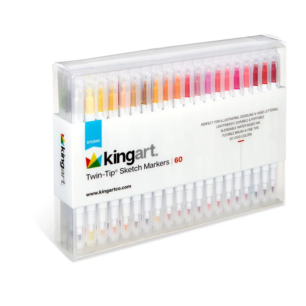 Set of 60 Twin-Tip Sketch Markers S74041