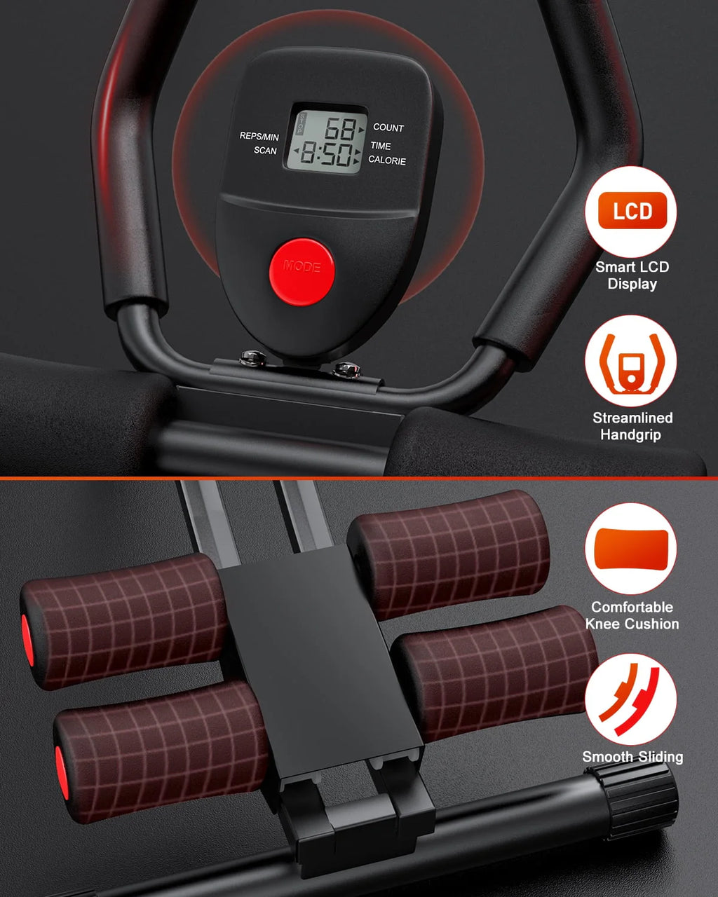 Foldable Ab Trainer with LCD Display I3525