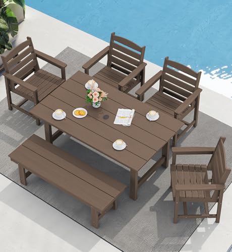7-Piece Gray Outdoor Dining Table Set Z85334