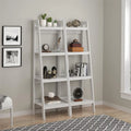 White 4 Shelf Ladder Bookcase Q5733