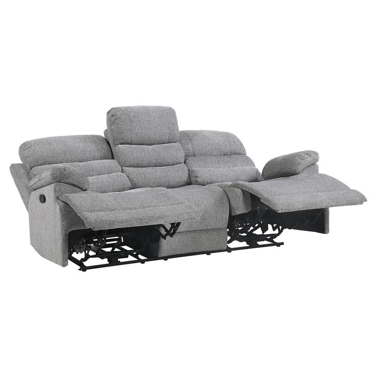 Gray Chenille Double Reclining Sofa M453828