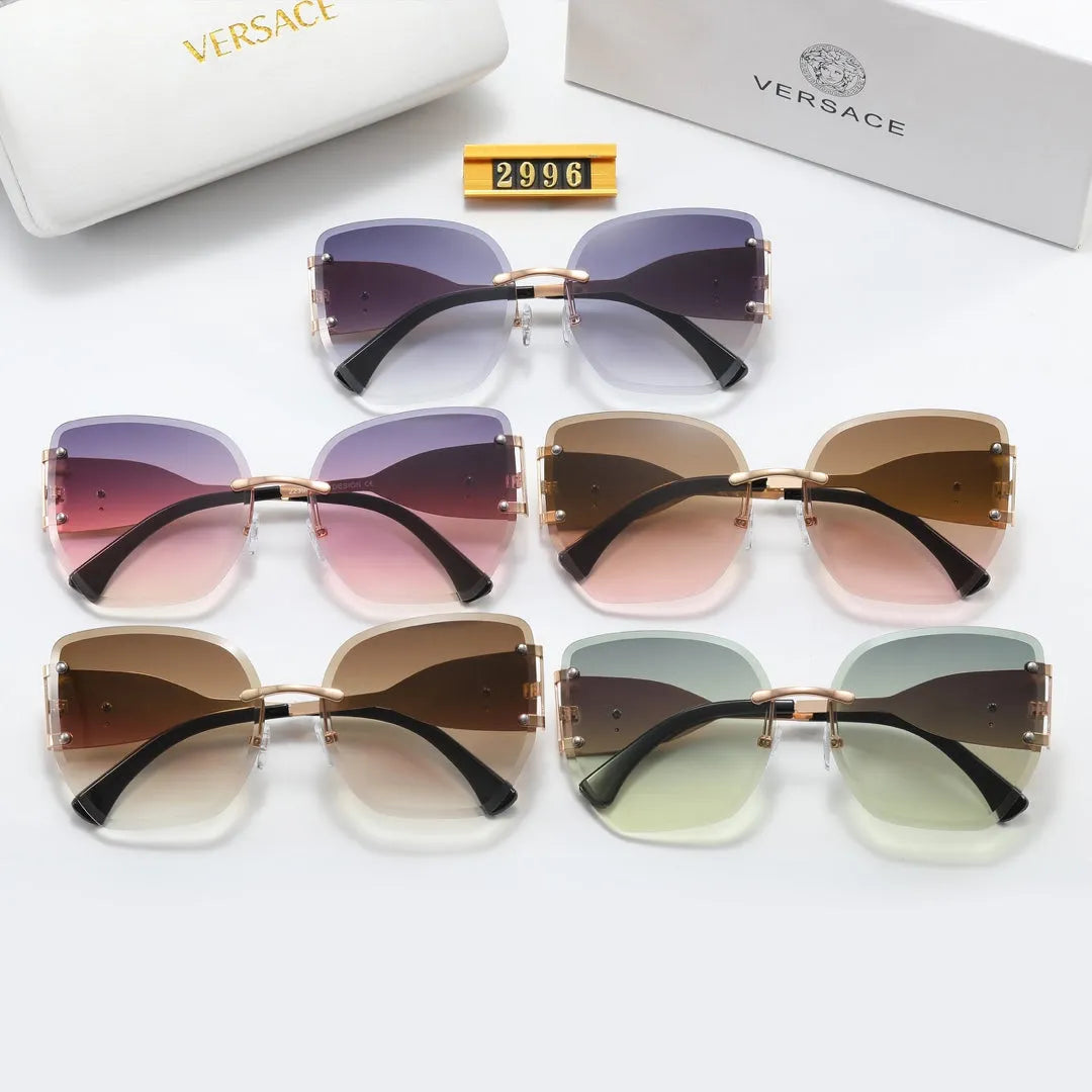 Simple Frameless Gradient Polarized Sunglasses Q6230