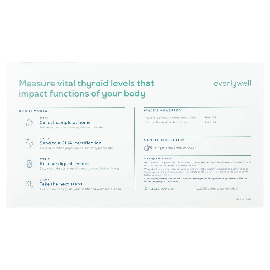 At-home Thyroid Function Test S7860