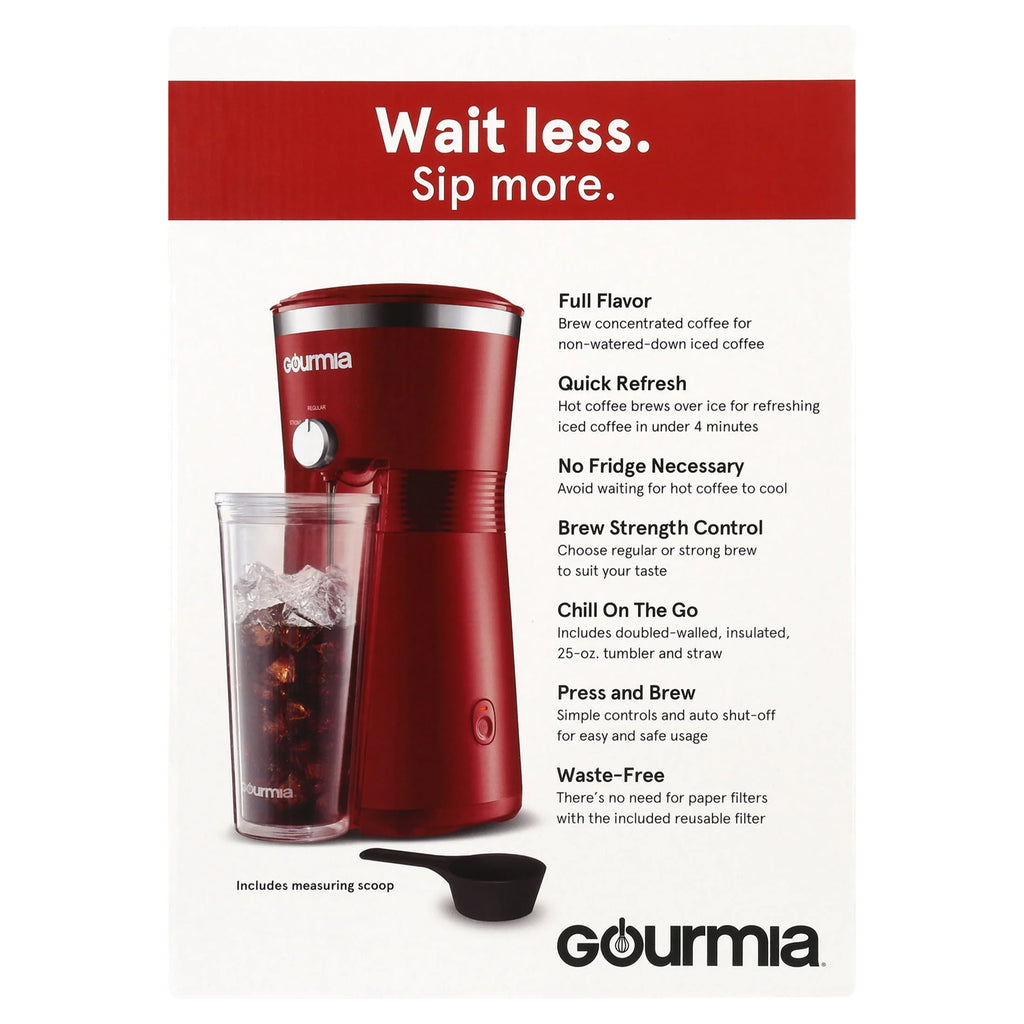 Black Iced Coffee Maker with 25 fl oz Reusable Tumbler I952339