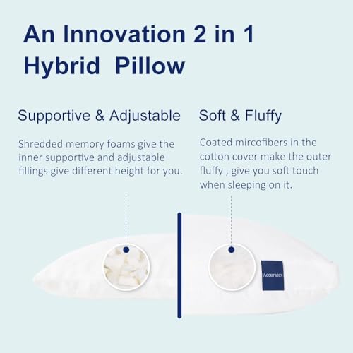 King Size Set of 2 Memory Foam Pillow O95407