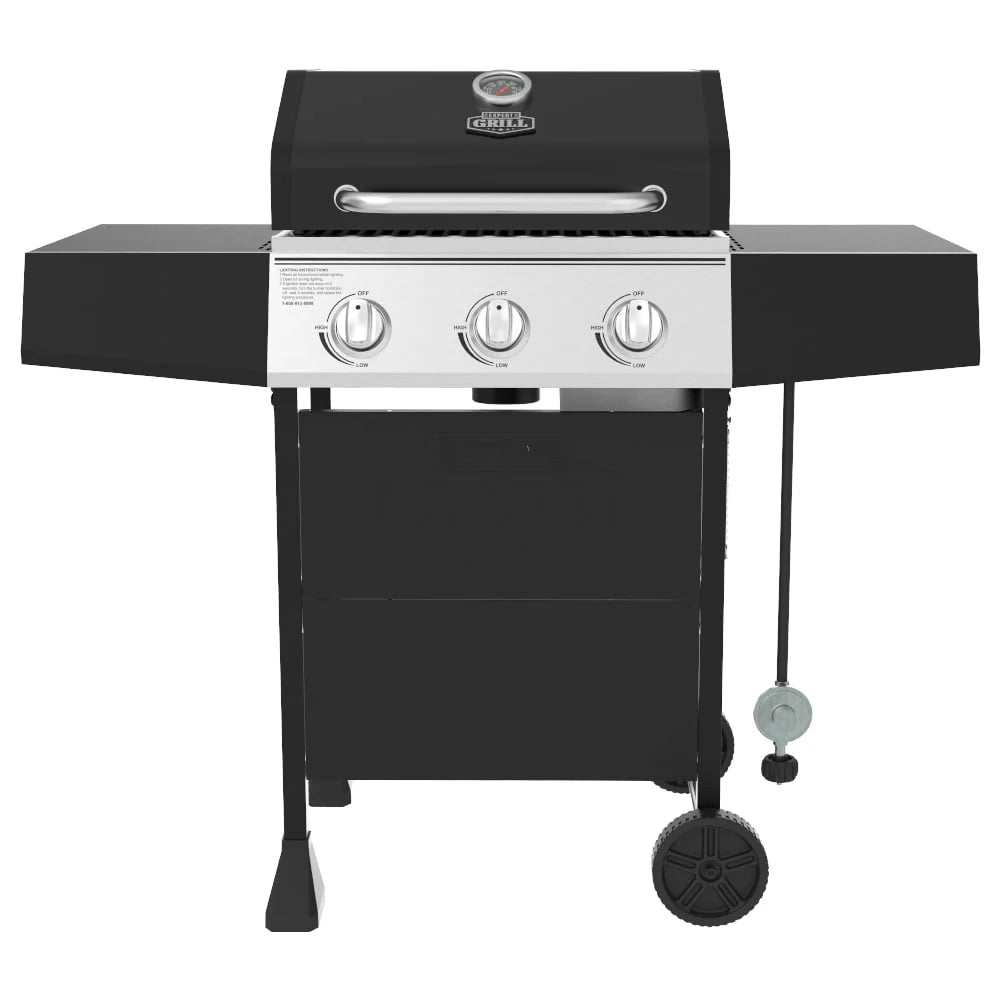 3 Burner Propane Gas Grill in Black J8685