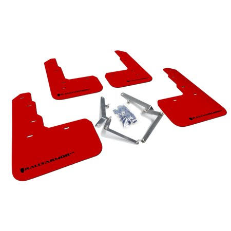 Red Mud Flap with Black Logo Y19515