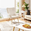 Boucle Wingback Accent Chair Y1212