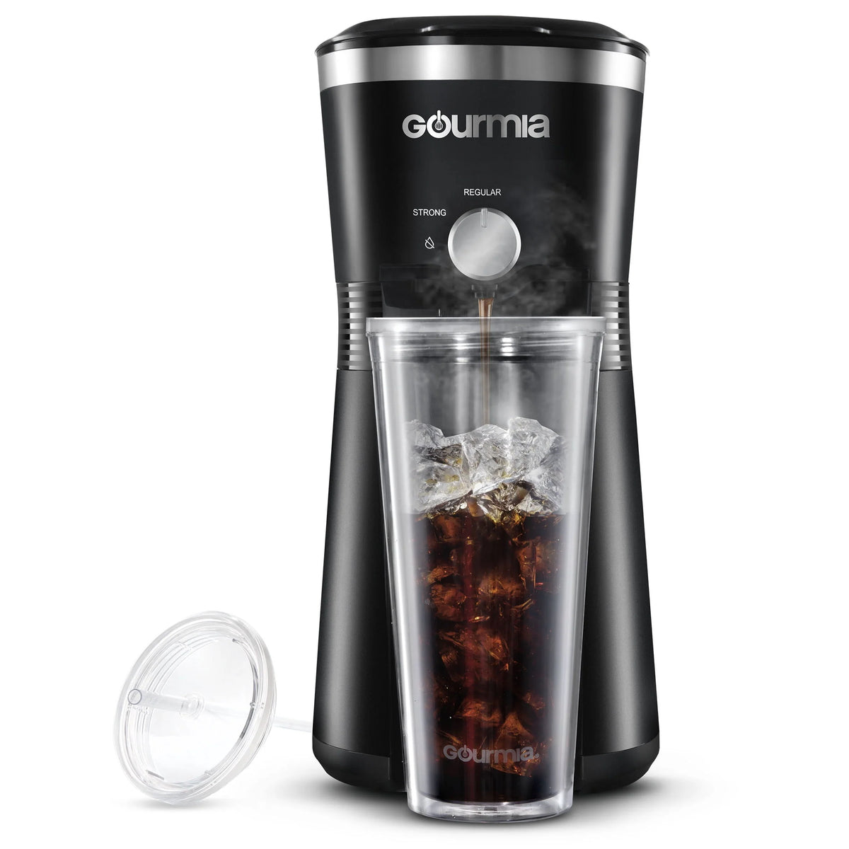 Black Iced Coffee Maker with 25 fl oz Reusable Tumbler I952339