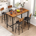 5 Pieces Counter Height Dining Table Set with 4 Stools V162173
