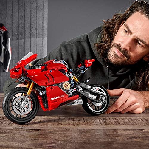 Motorcycle Building Set with Gearbox and Working Suspension B14746