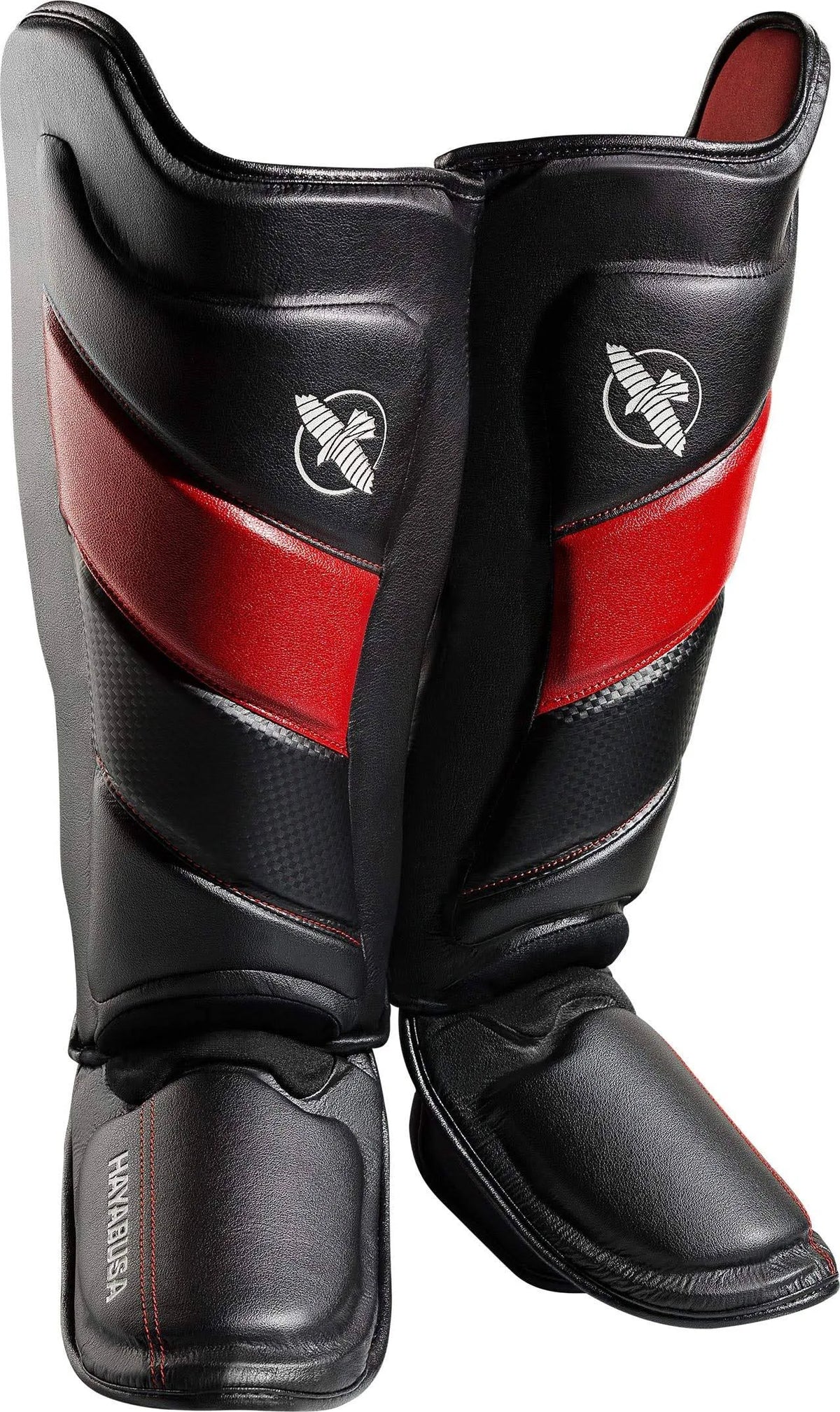 Black Red X-Large Shin Guards H248