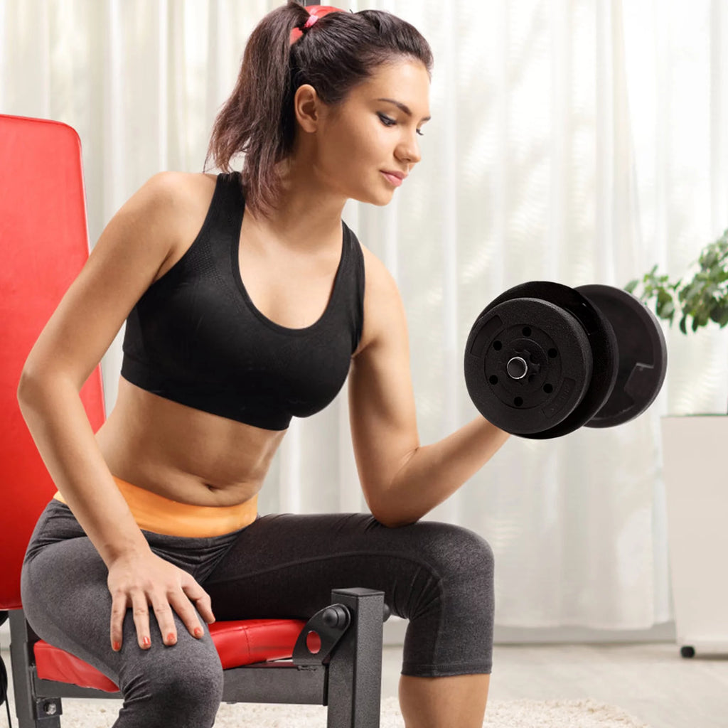 66Lbs 2 in 1 Adjustable Dumbbell Set W837954