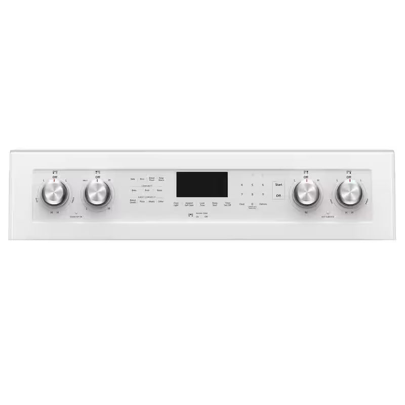 6.4 cu. ft. White Electric Range with Convection Oven J494301