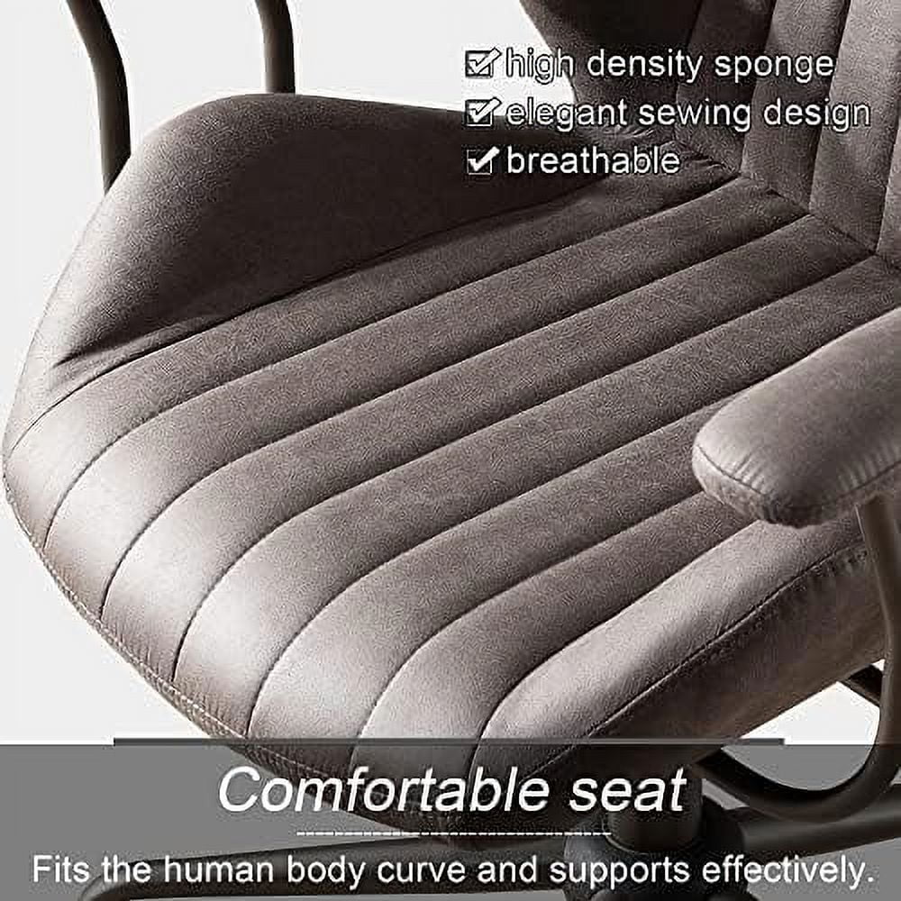 Ergonomic Suede Fabric Office Chair E48657