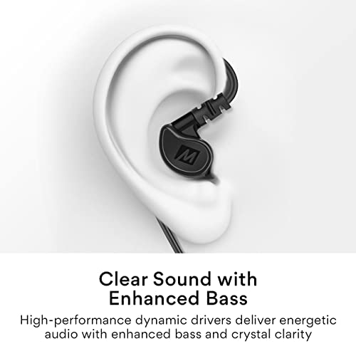 Black Wired In Ear Headphones with Microphone V489388