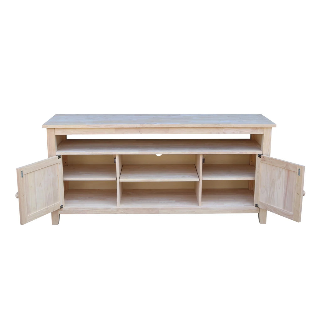 Solid Wood TV Stand with 2 Doors H899